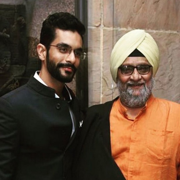 Angad Bedi with his Father Bishen Singh Bedi ( Ex-Captain of the Indian Cricket team)
