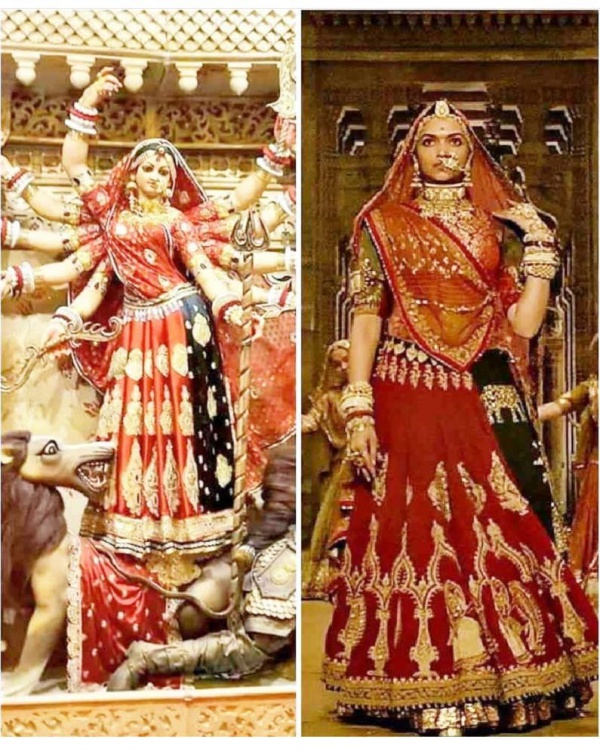 Godess Durga in Deepika Padukone's Padmaavat look