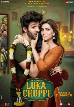 Luka Chuppi Poster - starring Kartik Aaryan and Kriti Sanon